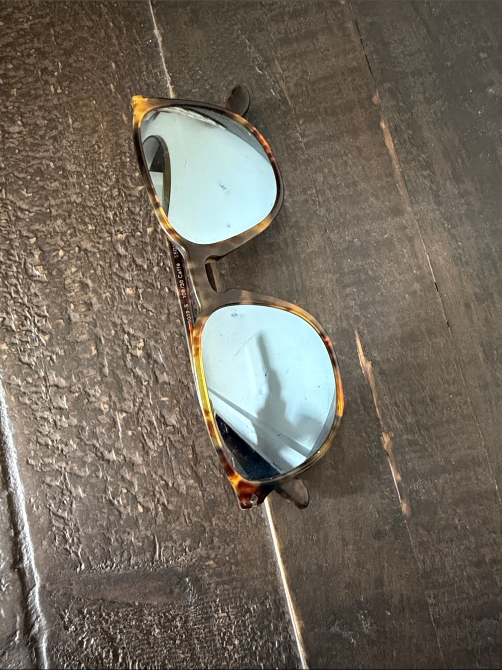 Persol Tortoiseshell Frame with Light Blue Lenses - Men